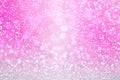 Pink glitter sparkle girly girl princess happy birthday party invitation background little baby invite pattern