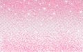 Pink glitter sparkle on a transparent background. Rose Gold Vibrant background with twinkle lights. Vector illustration Royalty Free Stock Photo