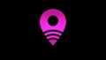 Pink Glossy Dancing Waypoint Icon Animation