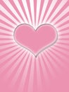 Pink glowing heart