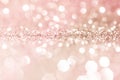 Pink gold, pink bokeh,circle abstract light background,Pink Gold shining lights, sparkling glittering Valentines day,women day or