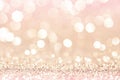 Pink gold, pink bokeh,circle abstract light background,Pink Gold shining lights, sparkling glittering Valentines day,women day or