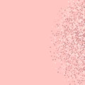 Pink gold glitter. Right semicircle with pink