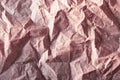 Rose gold glitter crumpled paper background and texture Royalty Free Stock Photo