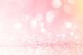 Pink gold, pink bokeh,circle abstract light background,Pink Gold shining lights, sparkling glittering Valentines day,women day or Royalty Free Stock Photo