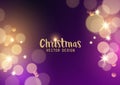 Pink and Gold sparkling christmas background