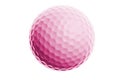 Pink golf ball isolated on white Royalty Free Stock Photo