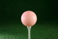 Pink golfball