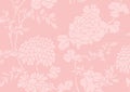 Pink gradient Asian flower textured background