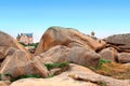 Pink Granite Coast in Perros-Guirec, Brittany, France Royalty Free Stock Photo