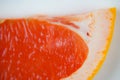 Pink grapefruit flesh and skin Royalty Free Stock Photo