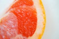 Pink grapefruit flesh and skin Royalty Free Stock Photo