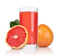 Pink grapefruit juice Royalty Free Stock Photo