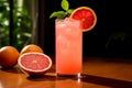 Pink Grapefruit Mezcal Paloma Cocktail