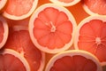 Pink Grapefruit Slices in Sunlight, pink life