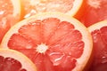 Pink Grapefruit Slices in Sunlight, pink life