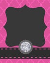 Pink Gray Black and Bling Design