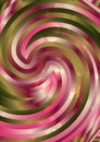 Pink and Green Abstract Whirl Background