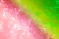 Pink & Green Crystals Triangles Abstract Low Poly Gradient Polygonal Background Vector Illustration Royalty Free Stock Photo