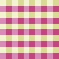 Pink Green Gingham Tablecloth Seamless Vector Background Pattern Design