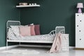 Pink and green girl`s room Royalty Free Stock Photo
