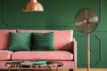 Pink and green glamour living room Royalty Free Stock Photo