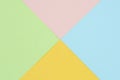 Pink, green, yellow and blue paper texture. Royalty Free Stock Photo