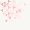 Pink, grey and violet triangle modern vector background.