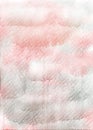 Pink and grey watercolor vertical background. Hand draw watercolor backdrop with flowing paint and water. Effect of