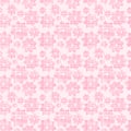 Pink Grid Flower Pattern