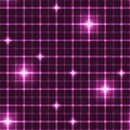 Pink grid with shining points.