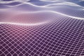 Pink grid waves Royalty Free Stock Photo