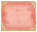 Pink grunge paper cover with age marks