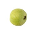 Pink Guava isolated on white background with clipping path.