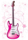 Pink guitar