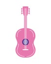 pink guitar instrument musical