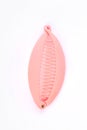 Pink hair banana clip over white. Royalty Free Stock Photo