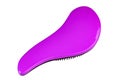 Pink hair brush isolated on white background. Personal grooming accessory. File contains clipping path Royalty Free Stock Photo