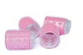 Pink hair curlers Royalty Free Stock Photo