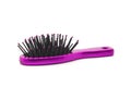 Pink Hairbrush isolated on white