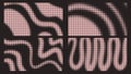 Pink halftone overlays set vector graphics Royalty Free Stock Photo