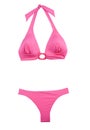 Pink halter bikini