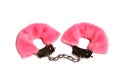 Pink handcuff Royalty Free Stock Photo