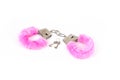 Pink handcuffs Royalty Free Stock Photo