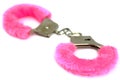 Pink handcuffs Royalty Free Stock Photo