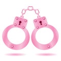 pink handcuffs Royalty Free Stock Photo