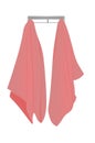 Pink hanging towels