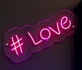 Pink Hashtag Love