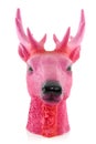 Pink head of a deer