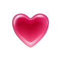 Pink heart jelly candy icon. Royalty Free Stock Photo